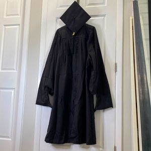 Graduation cap and gown
